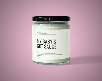 Candela My Baby's Got Sauce: divertente regalo di San Valentino in cera di soia