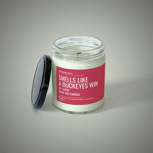 smells like
a buckeyes win my lucky 
game day candle smells_like_a_buckeyes_win candle - perspective