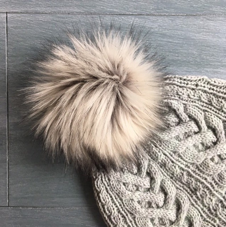 Luxury Husky long-haired Faux Fur Pom Pom | Etsy