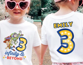 Personalized Toy Story 3rd Birthday Shirt: Buzz Lightyear & Woody