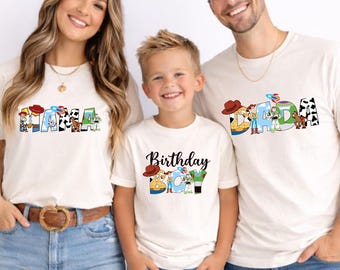 Custom Toy Story Birthday Family Matching Shirt, Birthday Girl Boy Shirt, Birthday Family Matching Shirt, Custom Toy Story Tee