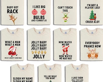Festive Family Christmas Shirts: Funny Matching Holiday Outfits for Party & Gift-Giving