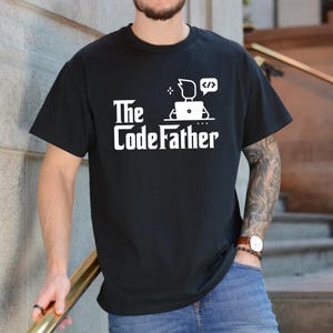 The Codefather T-Shirt, Funny Programmer Gift, Computer Teacher Shirt, Computer Engineer Shirt,Computer Programmer Shirt, Software Tee