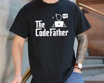 The Codefather T-Shirt, Funny Programmer Gift, Computer Teacher Shirt, Computer Engineer Shirt,Computer Programmer Shirt, Software Tee