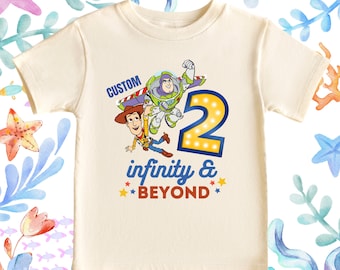 Custom 2 infinity and beyond Shirt, Toy Story shirt, Buzz Lightyear shirt, Toy Story Birthday Shirt, Two infinity and beyond tee