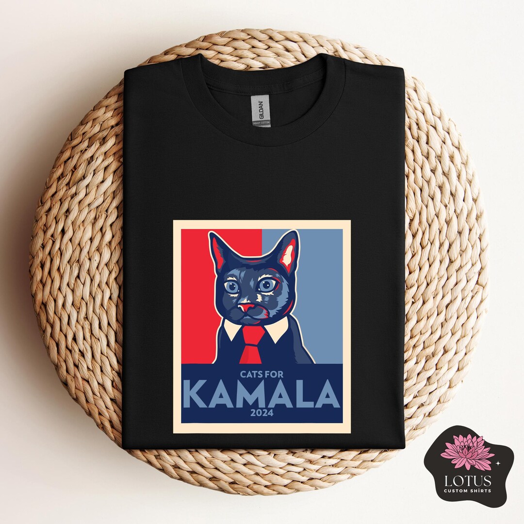 Cats for Kamala 2024 Shirt, Cat Mom Kamala Tee, Kamala Harris 2024