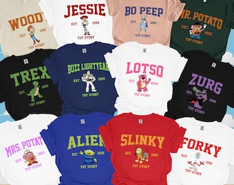 Toy Story Family Matching Shirts, Toy Story, Custom Halloween Shirts, Birthday Shirt, Family Vacation Matching Shirts