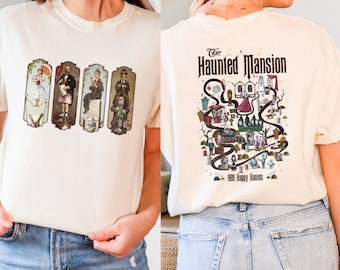 The Haunted Mansion Map Shirt, Stretching Room Tee, Retro The Haunted Mansion Map, Stretching Room Shirt, Disney Halloween Shirt Disney Trip