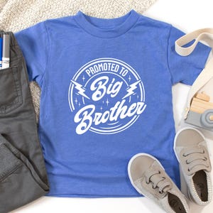 Promoted To Big Brother Shirt, New Big Brother Shirt, Big Brother Bodysuit, Pregnancy Announcement, Pregnancy Reveal Shirt, Baby Brother
