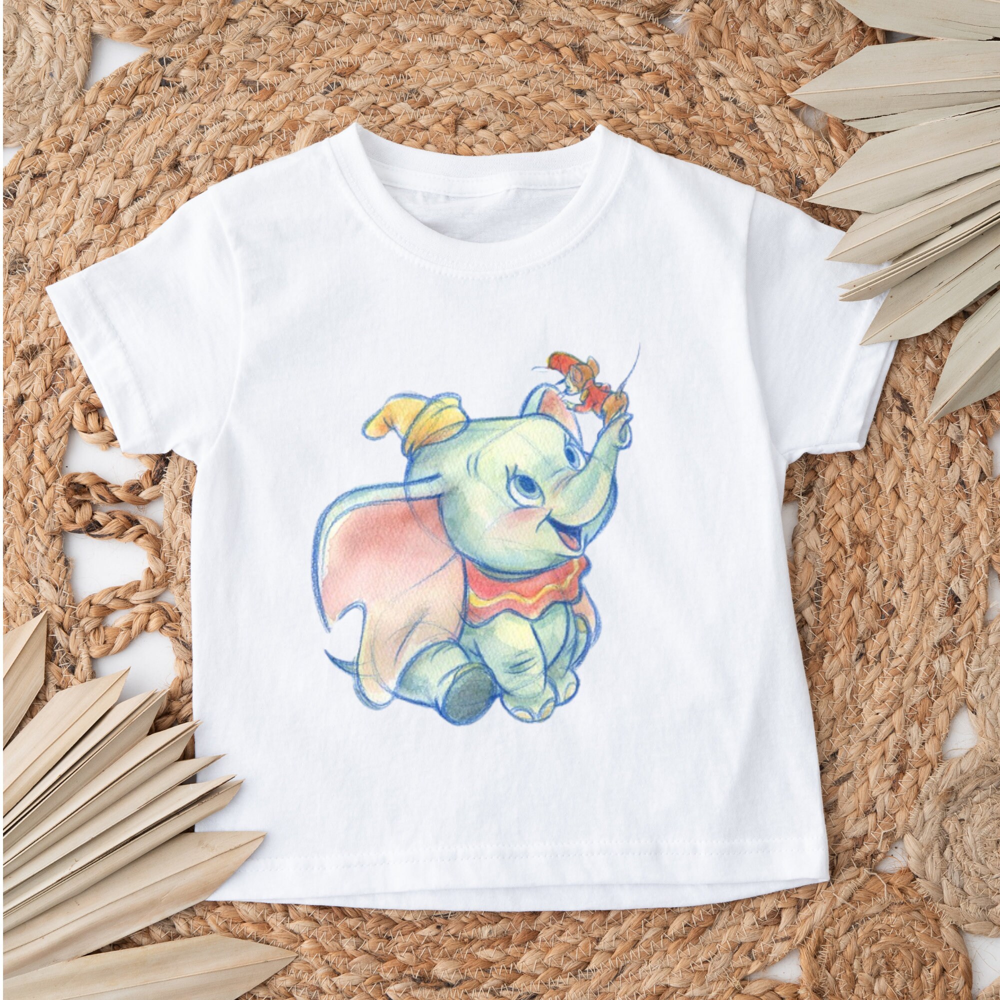 Dumbo Shirt, Dumbo Baby Elephant Kids Shirt, Dumbo Watercolor 