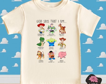 Toy Story Characters 'God Says I Am' T-Shirt