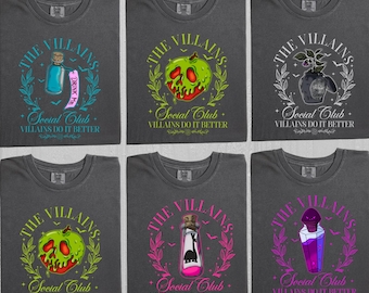 Villains Social Club Halloween Shirt: Bad Witches Trip Comfort Colors Tee