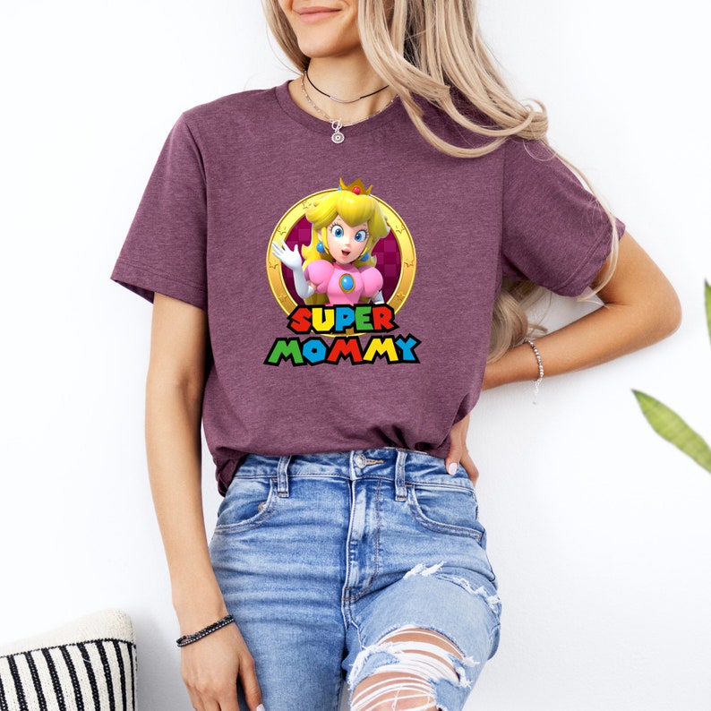 Personalized Super Mario Birthday Shirt Family Matching Tees Custom Kids Party Outfit Gift H. Maroon