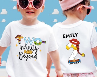 Jessie Toy Story 2nd Birthday Shirt Personalized Toddler Tee Custom Name Gift Girl