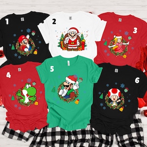 Super Mario Christmas Shirt: Family Matching Tee