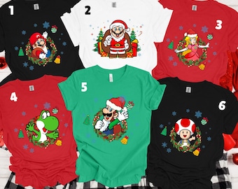 Super Mario Christmas Shirt: Family Matching Tee