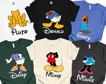 Mickey & Friends Group Costume Shirts, Halloween Cosplay Shirt, Mickey's Not So Scary Party, Halloween Family Trip Tee