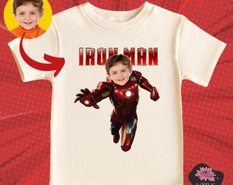 Custom Face Iron Man Shirt: Personalized Birthday Gift