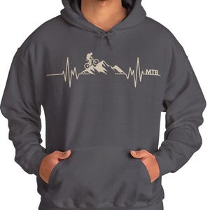 MTB Mountain Bike Hoodie, MTB Sweatshirt, Unisex Hooded Sweatshirt, Outdoor Apparel, Mountain Bike Gift, Mountain Bike, Biking Sweatshirt