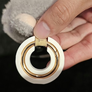 CIRCLE 3d printed Set of 4 [Standard pack] Original Keyring Guards V1 - 33mm keyring protector for Labubu/Popmart Accessories various colors