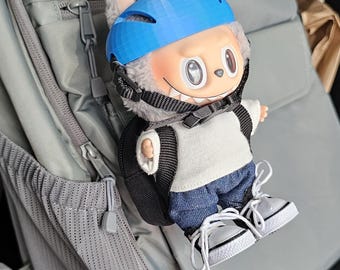 3D Printed Labubu Plush Doll Helmet: Let&#39;s Skate Accessory