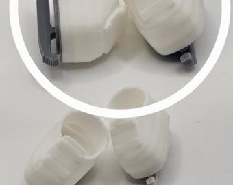 Customizable Ice Skates for collectible plush doll: 3D Printed Figure Skates