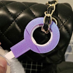 Original 3D printed Keyring Guard V3 [Shortened] - 33mm key chain protector for Labubu or other Popmart accessories various colors