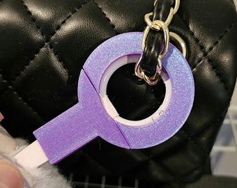 Original 3D printed Keyring Guard V3 [Shortened] - 33mm key chain protector for Labubu or other Popmart accessories various colors