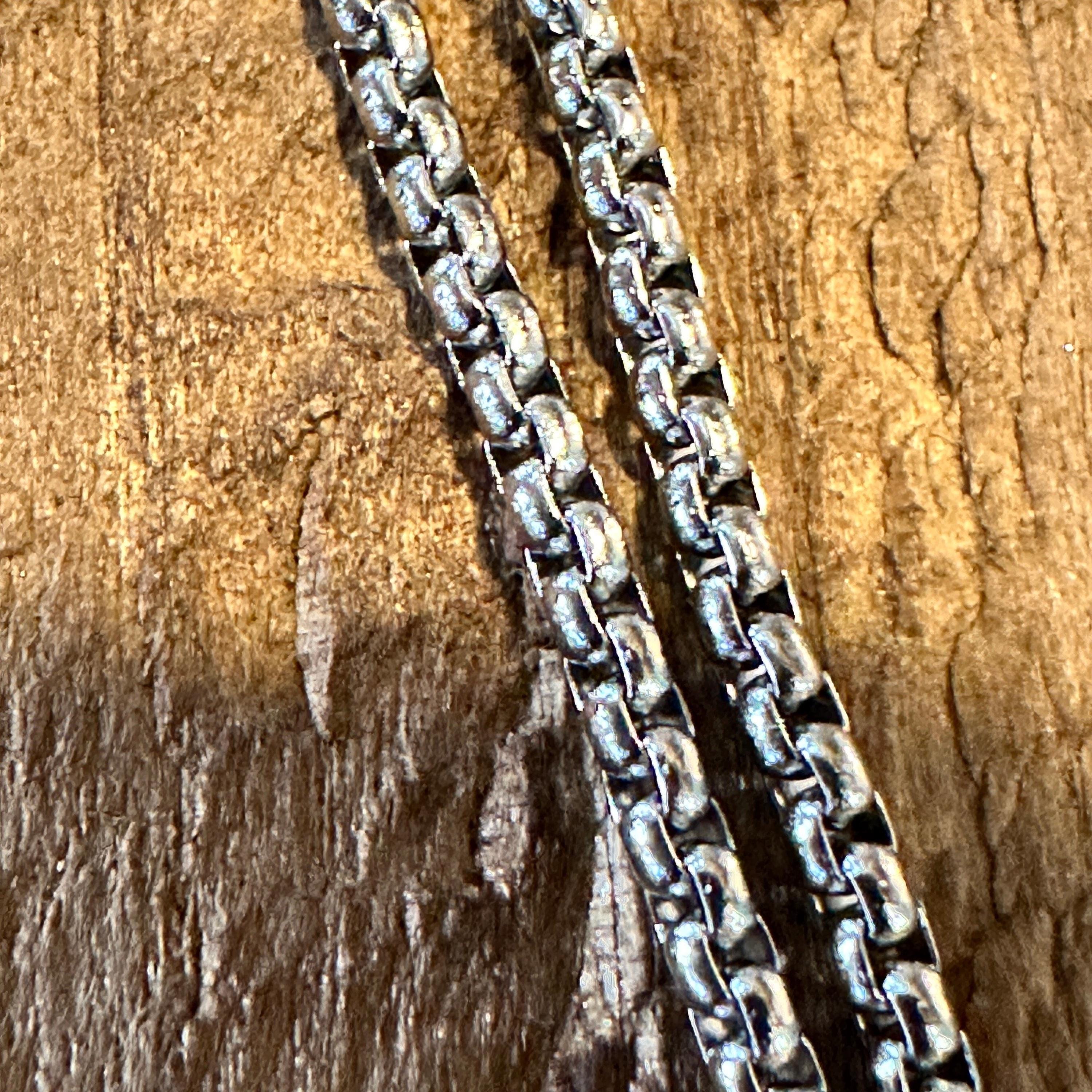 Collier Tribal Amérindien Aigle & Turquoise - Acier Titane - Style Vintage - Unisexe - 60 Cm - 7