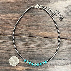 Navajo Gemstone Necklace Handmade, Natural Stone Pendant Jewelry