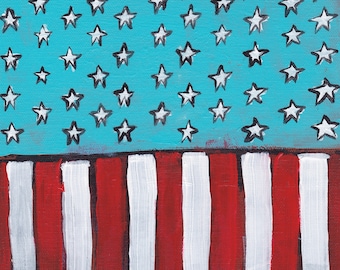 Stripes and Stars - 11”x14” Fine Art Print by Aaron Grayum / Inspirational / USA / American Flag / Old Glory