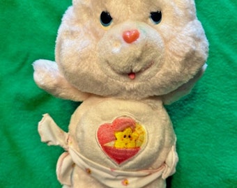 Peluche vintage ours en peluche Kenner câlins ours en peluche rose clair 11 po. 1983