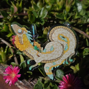 Light Dragon Acrylic Charm