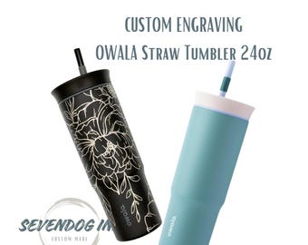OWALA *CUSTOM ENGRAVING* 24oz Straw Tumbler