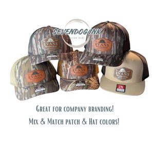 Logo Leather Patch Hat Bulk Richardson 112