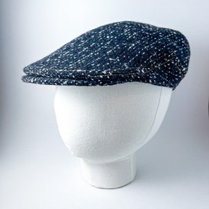 Black Wool Flat Cap M, Peaky Blinders Hat, Irish Flat Cap, Newsboy Cap, Baker Boy Hat, Driving Cap