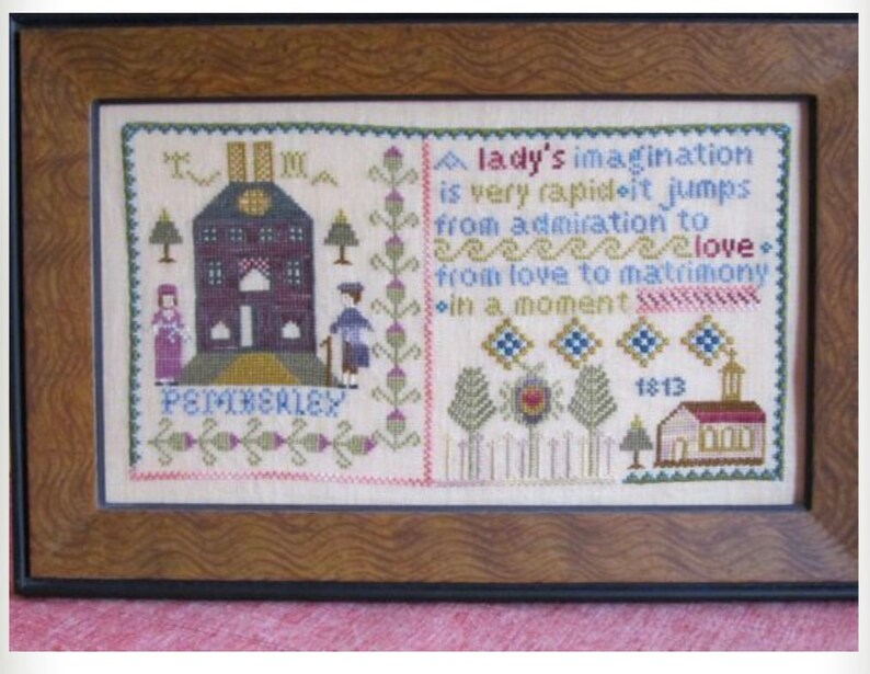 WONDERFULLY MADE SAMPLER-CROSS STITCH CHART-IMAGINATING