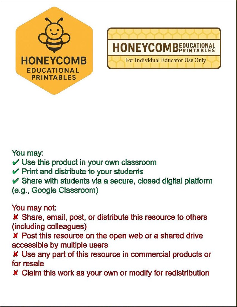 Lower Elementary Bee Classroom Rules and Clipart Bundle - Etsy