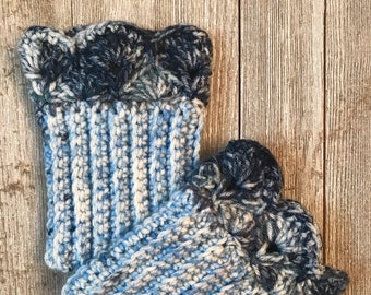 Denim Blues Boot Cuffs B for Ankle Boots