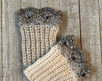 Toasted Marshmallow Boot Cuffs C for Short Boots