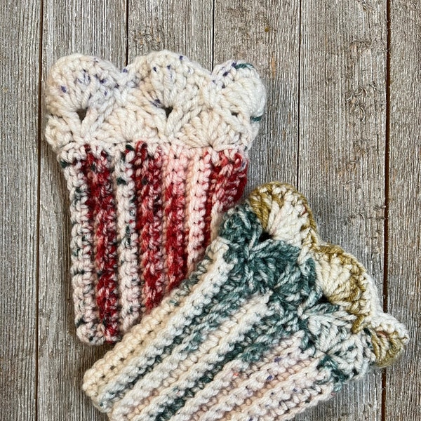 Jingle Bells Ivory Boot Cuffs B for Short Boots