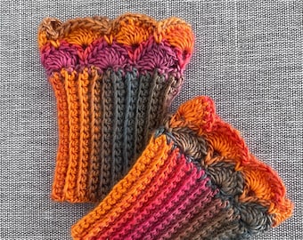 Mountain Sunrise Boot Cuffs C for Short Boots