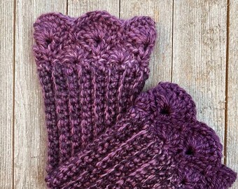 Grape Gradient Boot Cuffs A for Ankle Boots