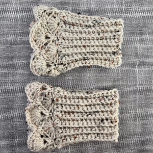 Ivory Fleck Boot Cuffs for Short Boots image 2
