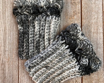 Smokey Gray Boot Cuffs D for Short Boots