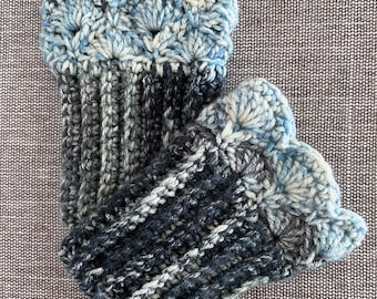 Denim Blues Boot Cuffs C for Ankle Boots