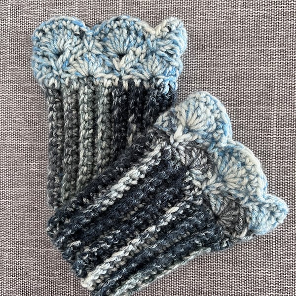 Denim Blues Boot Cuffs C for Ankle Boots