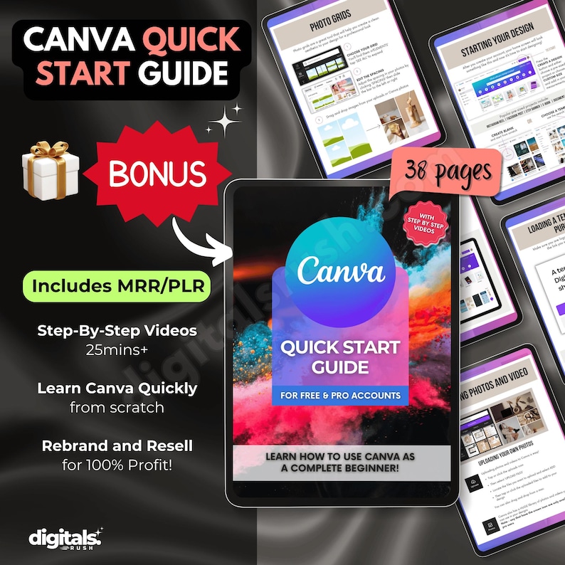 70 Aesthetic Mom Motherhood Reels Videos comes with bonus canva quick start guide ebook DFY with content MRR PLR Master Resell Rights