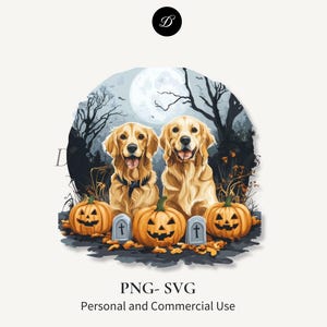 Golden Retriever Halloween Cute Ghost Dog Svg Png para camiseta e moletons Halloween Dog Clipart Halloween Ghost Dog Png para presente de amante de cães