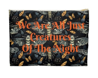 Creatures Goth Alt Accessory Pouch Moth design